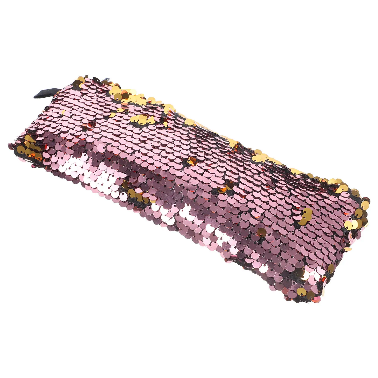 Glitter Makeup Bag Large Capacity Travel Pouch for Cosmetics Toiletries Earphones Charging Cables Portable Zippered Organizer
