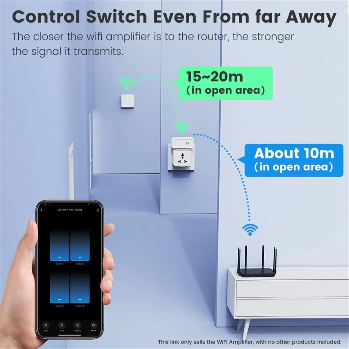 Happy New-  Tuya Smart WiFi Signal Amplifier Repeater Wireless Network Extender Wall Penetrator Smart Home