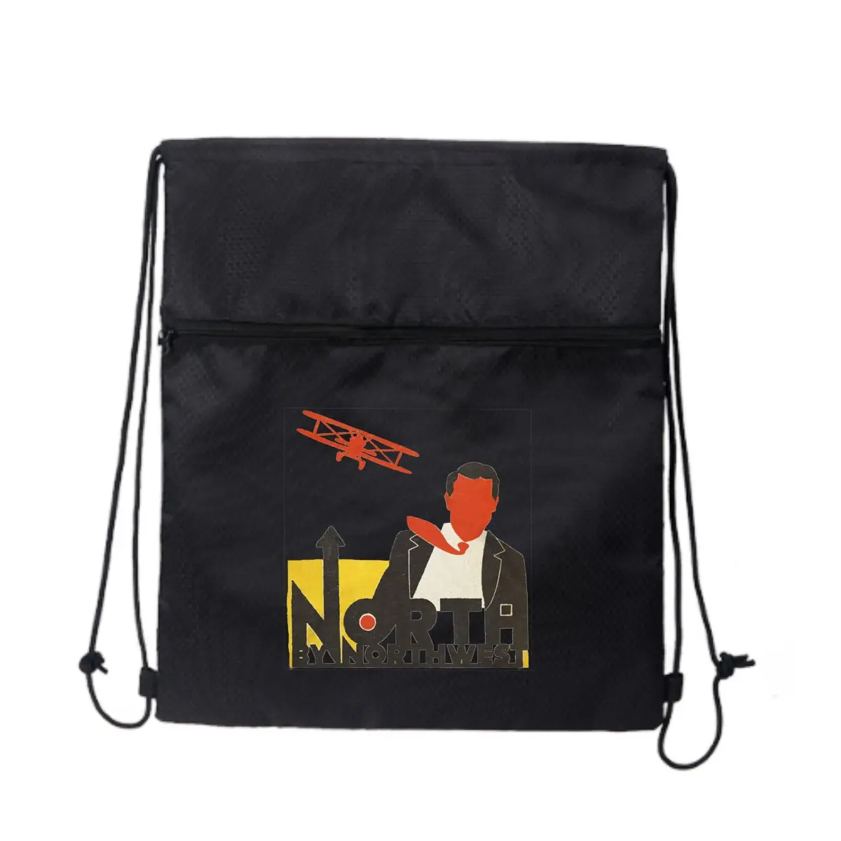 

Уличная сумка на молнии с тематическим дизайном North by Northwest: смелые принты для городского стиля