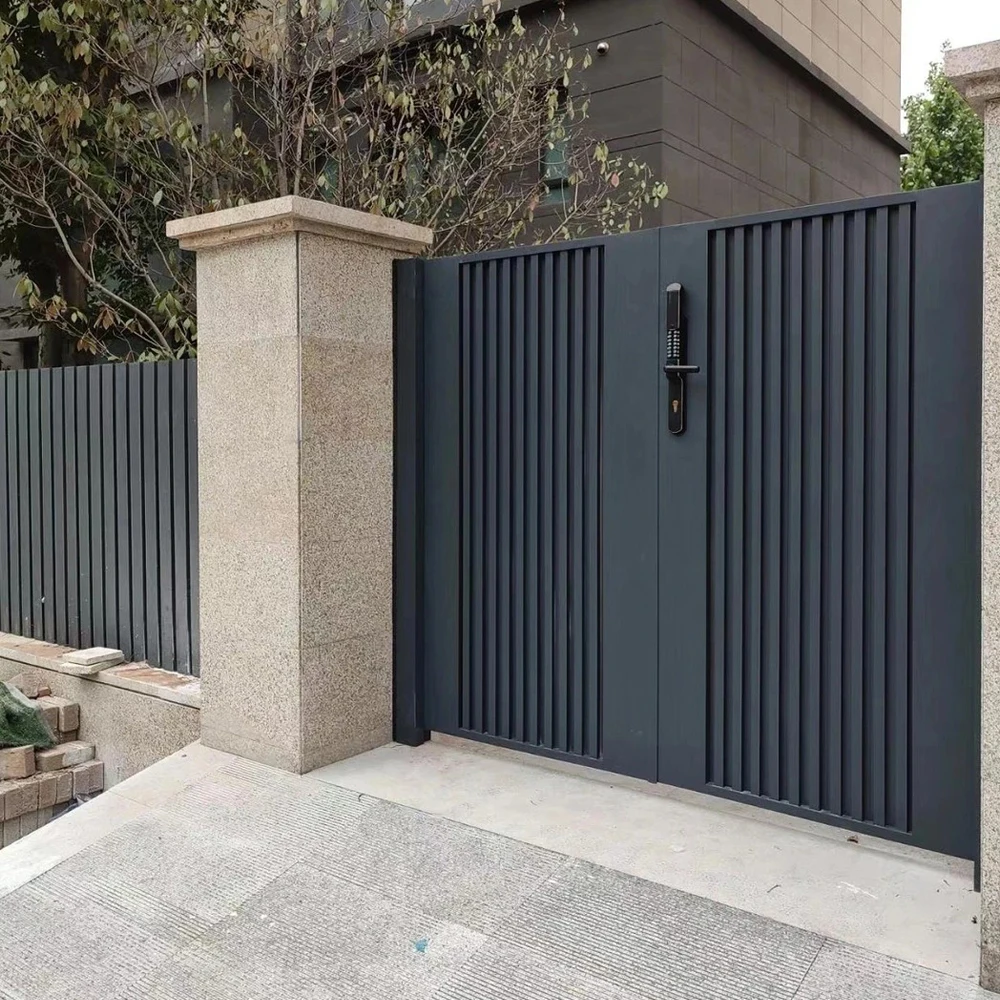 *& European Style Security Door Steel Entrance Front Entry Exterior Apartment Main Metal Luxury Villa Double Leaf Fire Rated