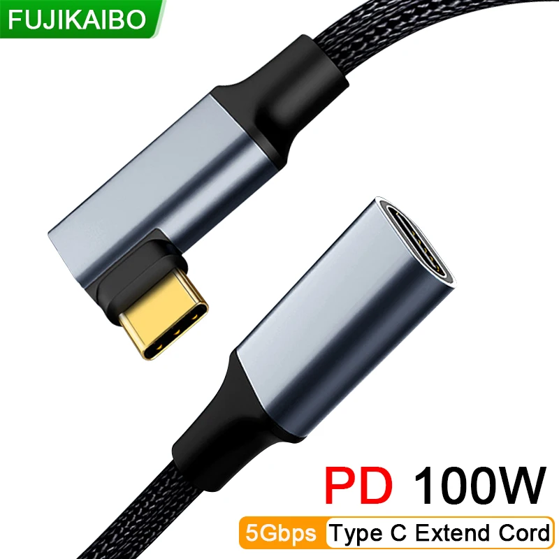 Câble d'extension USB C 3.1, fil de charge rapide pour MacPlePro, vidéo 4k 60Hz, 5A, Gen2, 10Gbps, Type C vers C PD, 100W, QC4.0, 3.0