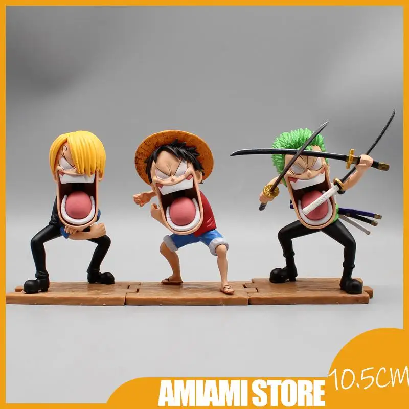 10.5CM One Piece Luffy Zoro Sanji Action Figures ALS Series Cute Model Statue PVC GK Decoration Ornament Dolls Birthday Gift Toy