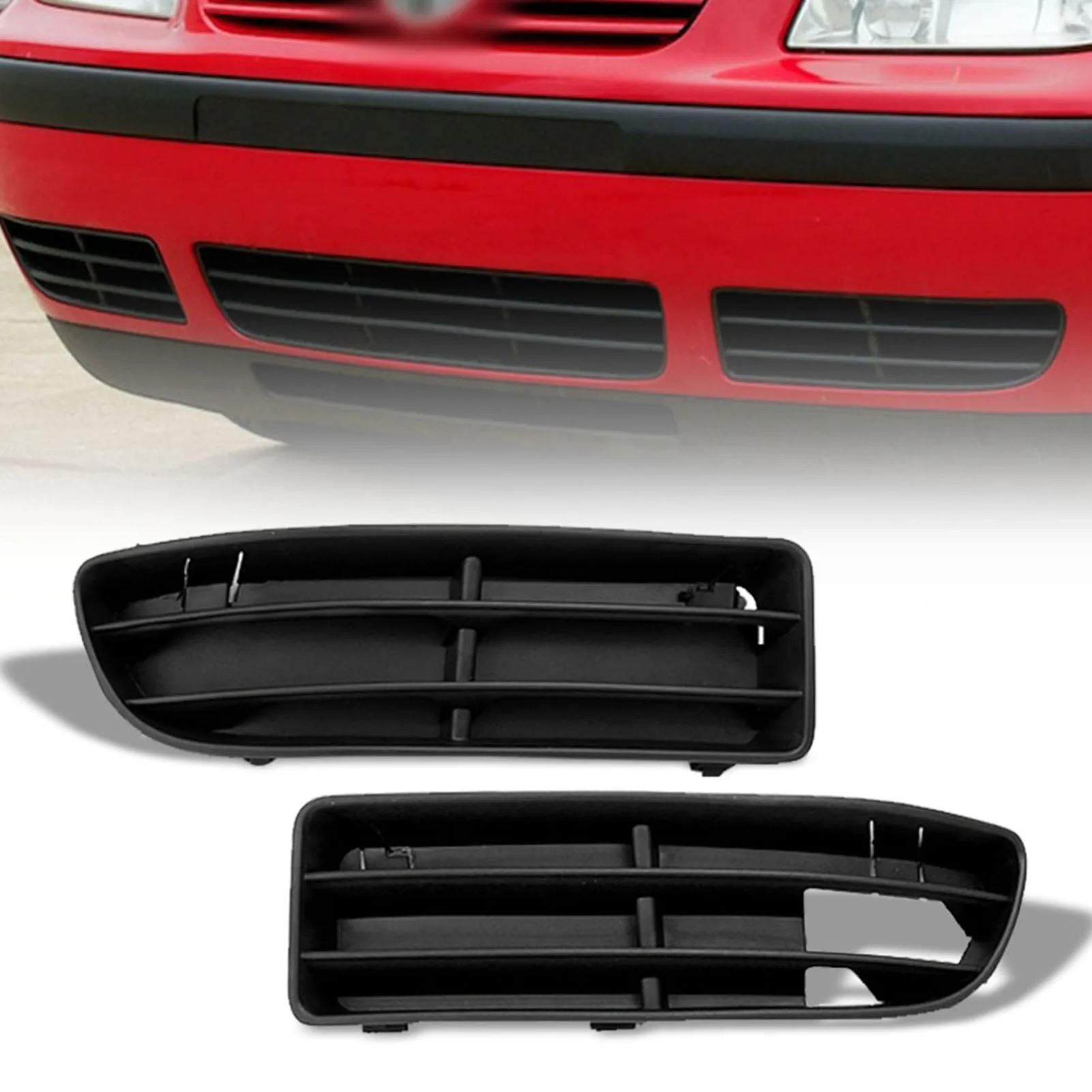 runmade Front Left Right Side Bumper Lower Grill Vent For 1999-2004 VW Jetta/ Bora Mk4 TDI 1J5853665B 1J5853666B