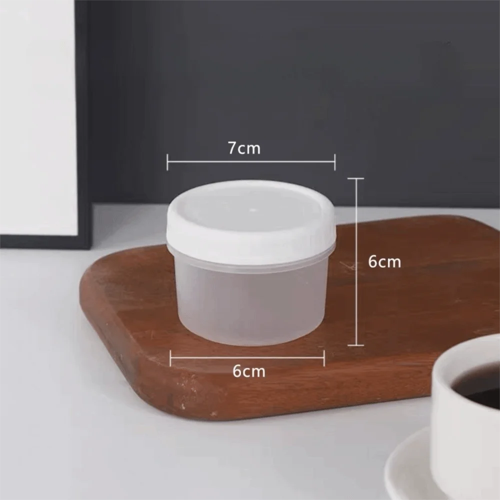 10Pcs New Transparent Yogurt Pudding Jars Round with Lid Dessert Pudding Cups Reusable Sealed Food Storage Container Kitchen