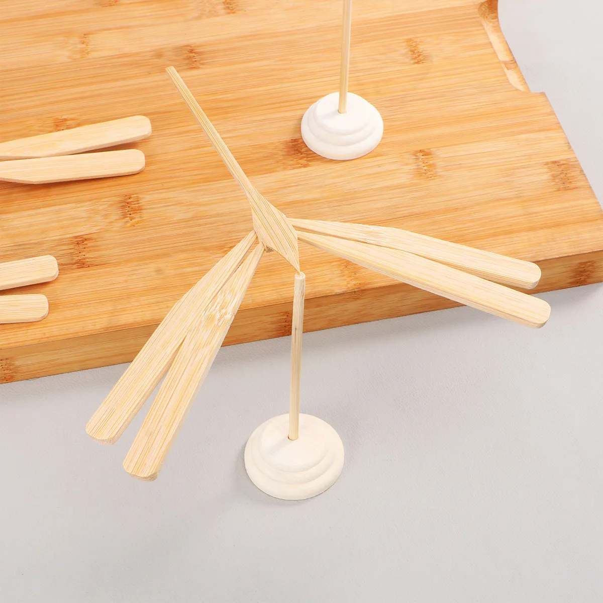 3 قطعة اليعسوب الخيزران اليدوية خمر التوازن الحرفية Diy بها بنفسك ديكور للطاولات قسط خفيفة الوزن دليل الفن الجذعية بناء مجموعة