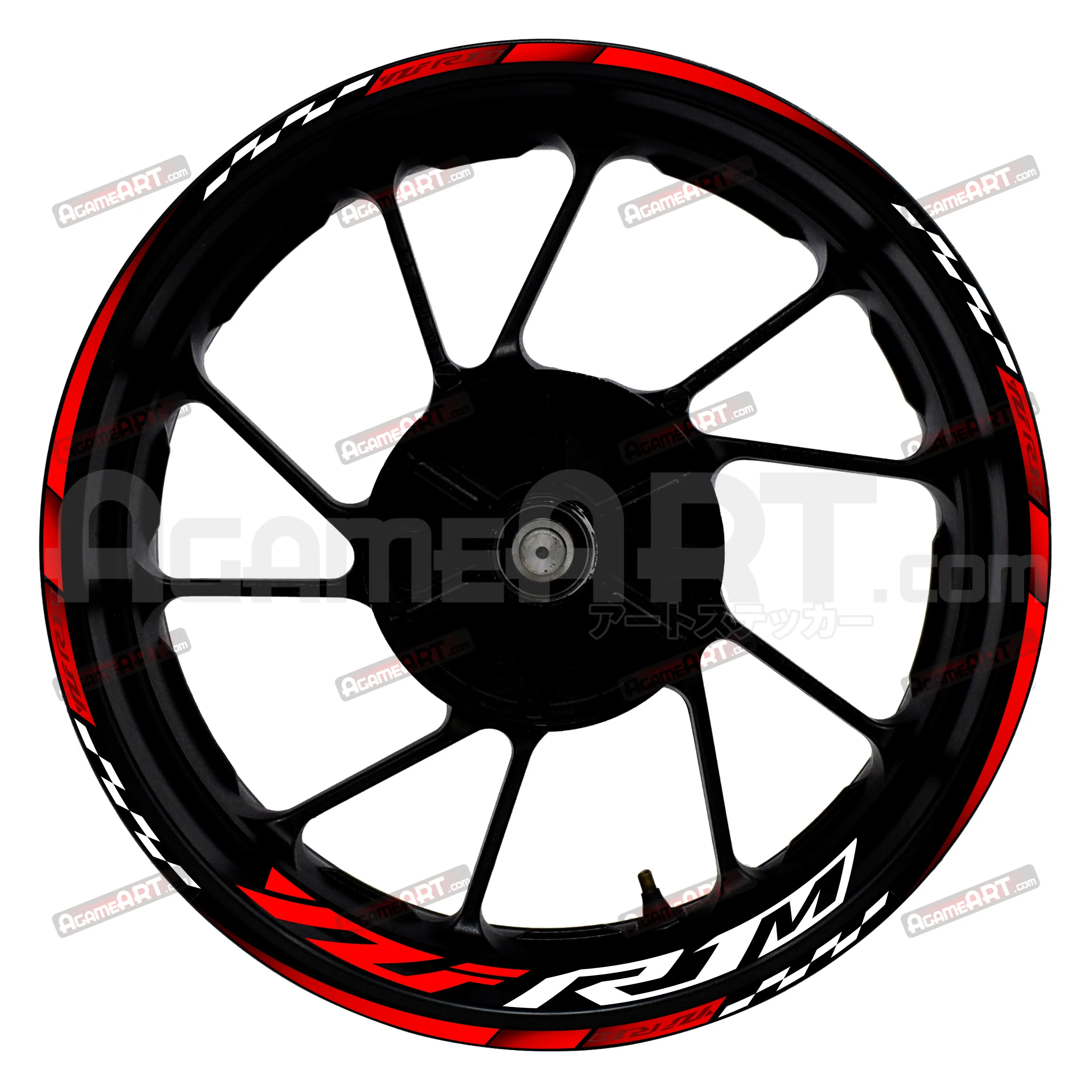 

Motocycle Wheel Stickers for YAMAHA YZFR1M 17-inch Front and Rear Waterproof Reflective Stickers Wheel Decorative Stickers