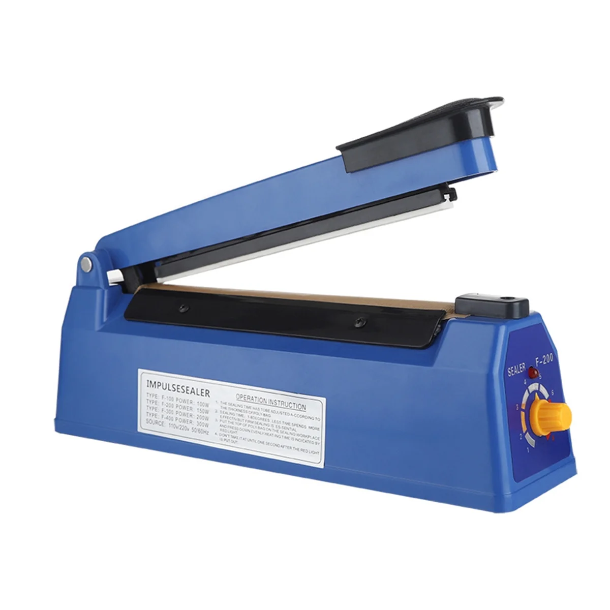 

Electric Food Bag Sealer Manual Sealer Household Food Vacuum Packaging Machine Kitchen Tools US Plug-T33C