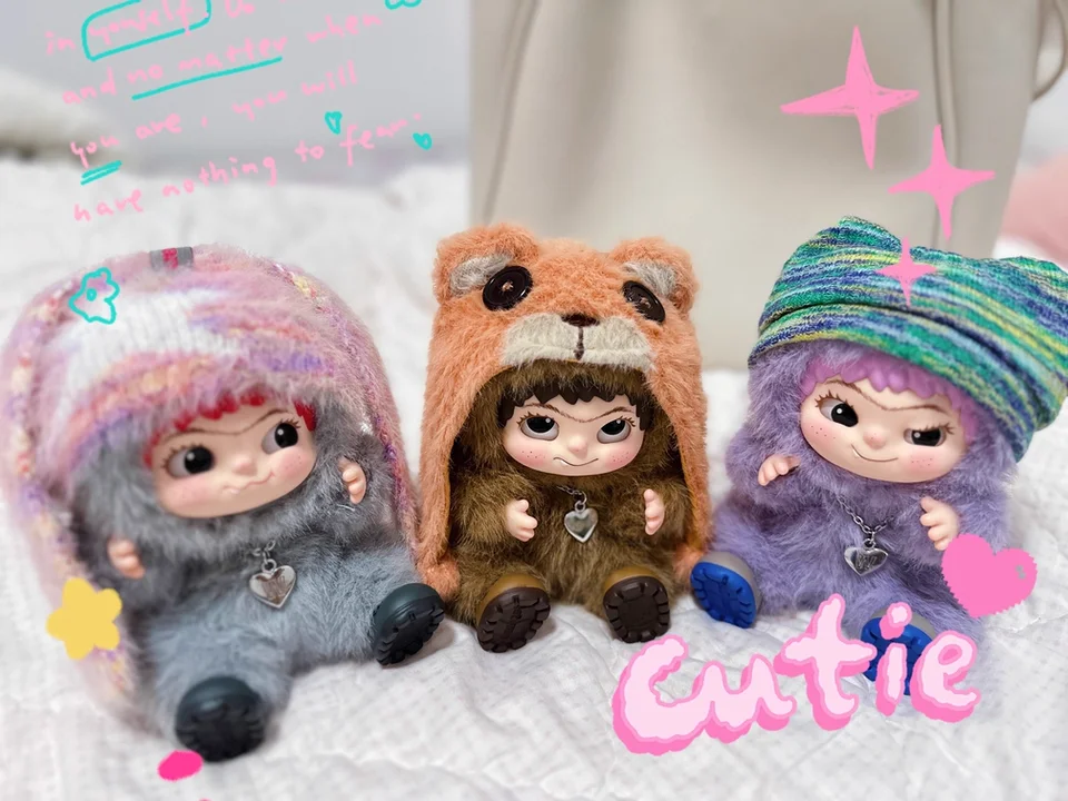 

WUKUAK1.0 слепая коробка, местная модная вечеринка, серия кукол, толстые ручные беги, плюшевые куклы, подарок для девочек, слепая коробка на день рождения