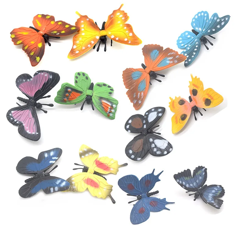 Simulation Artificial Insect Butterfly Figurine Animal Model Home Decor Bonsai Miniature Fairy Garden Decoration Accessories