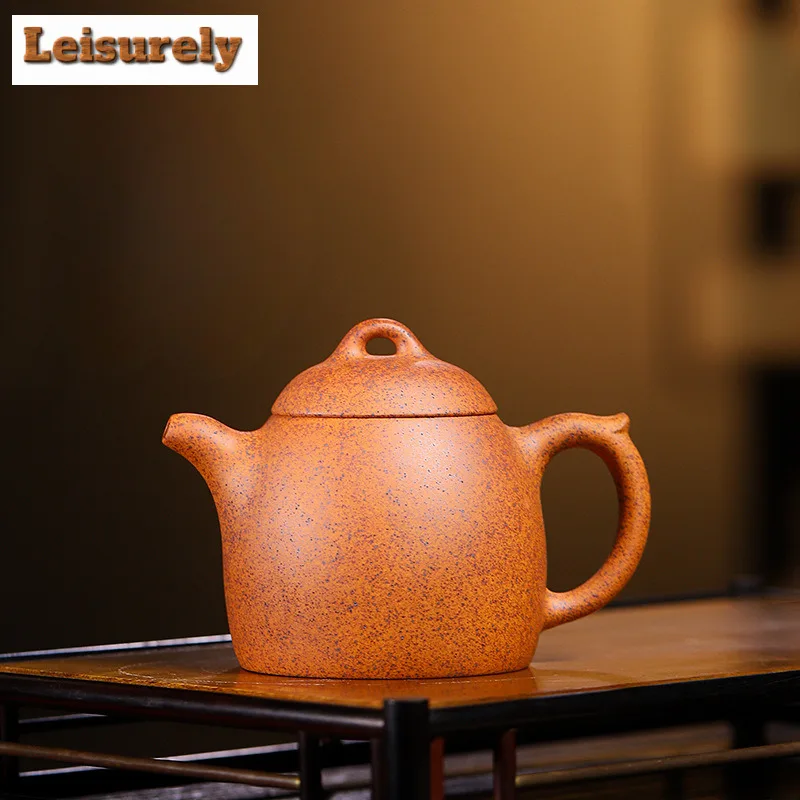 

270ML Handmade Yixing Purple Clay Teapots Handmade Qin Quan Pot Raw Ore Section Mud Kettle Zisha Tea Set Drinkware Collection