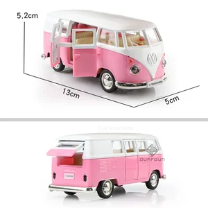 Diecasts miniature alloy cars for children, VW T1 Bus toys, 1 scale, 36 scale, metal collection vehicles, children's toy 12 Main Miniature Carrier Sales - №4