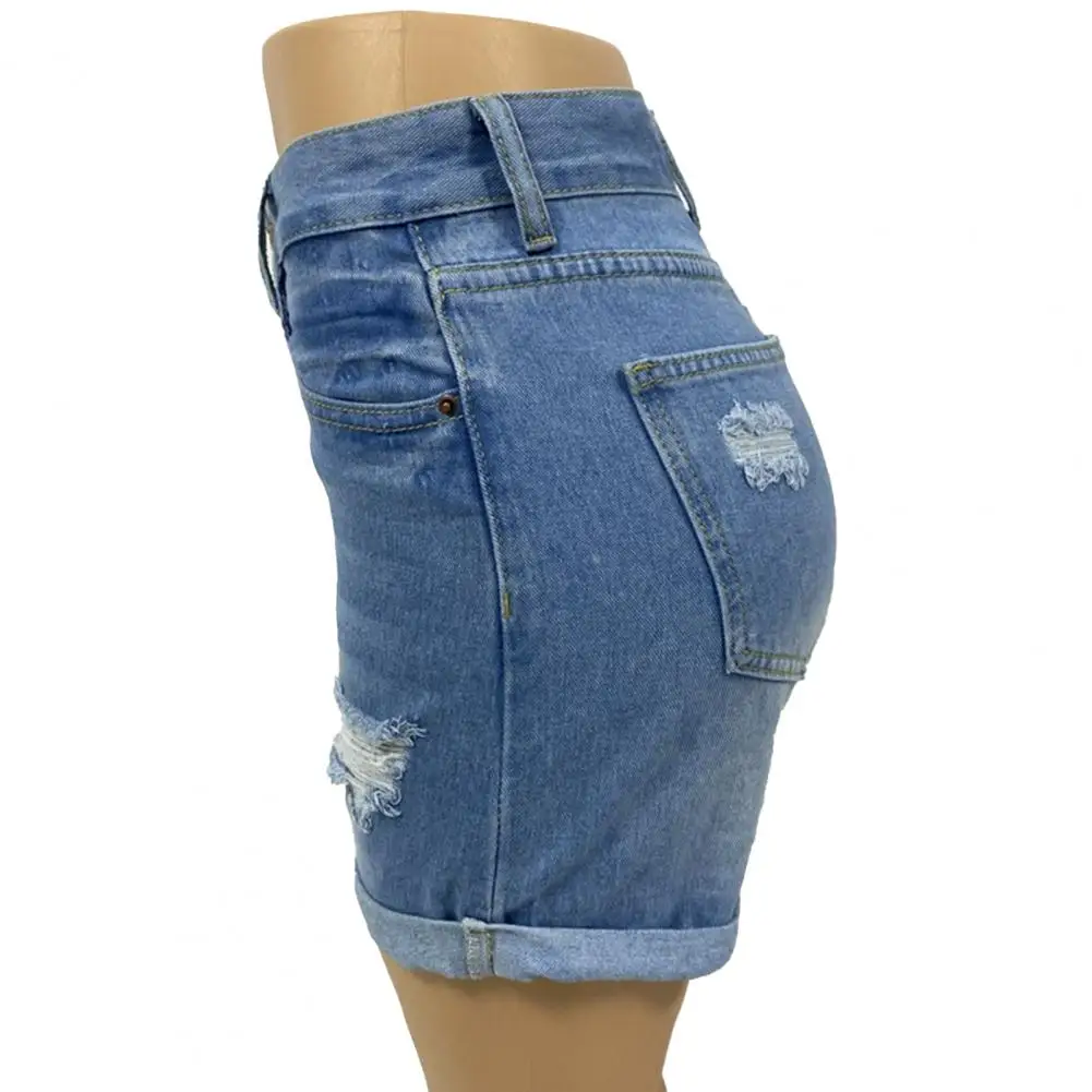 الصيف المرأة كاوبوي السراويل الكورية عالية الخصر عادية الدنيم السراويل جيب شرابة مثقب ممزق ثقوب الفتيات الجينز الأبيض