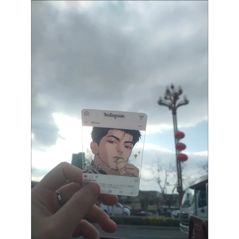 8Pcs/Pack Anime Korean Manga Figure Cartoon Photo Pvc Transparent Card Photograph Prop Gift