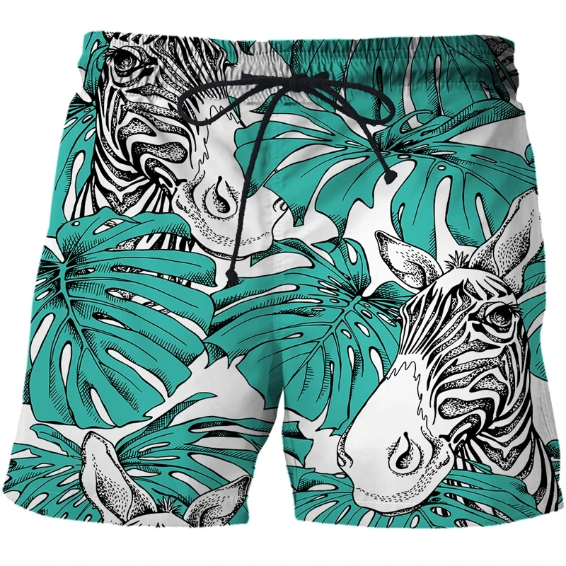 Fashion Animel Tiger 3D Printed Pattern Shorts Men\'s Outdoor Leisure Sports High Quality Quick-drying Beach Pants Men Gym Shorts