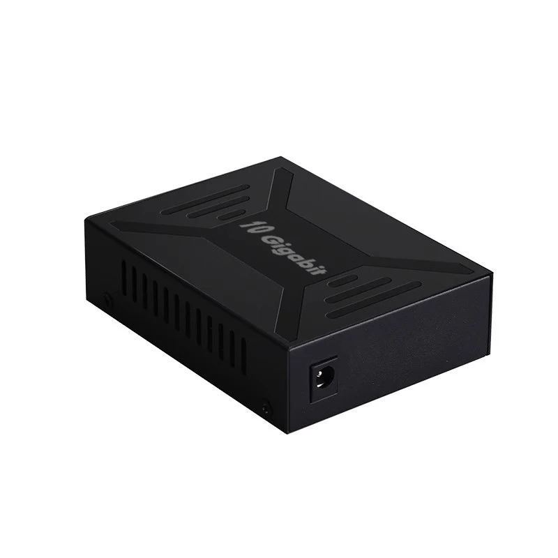

10-гигабитный оптоволоконный трансивер-SFP 1F1T, адаптивный порт RJ45, 100 м/1G/2,5G/5G/10G, фотоэлектрический преобразователь SFP, медиаконвертер