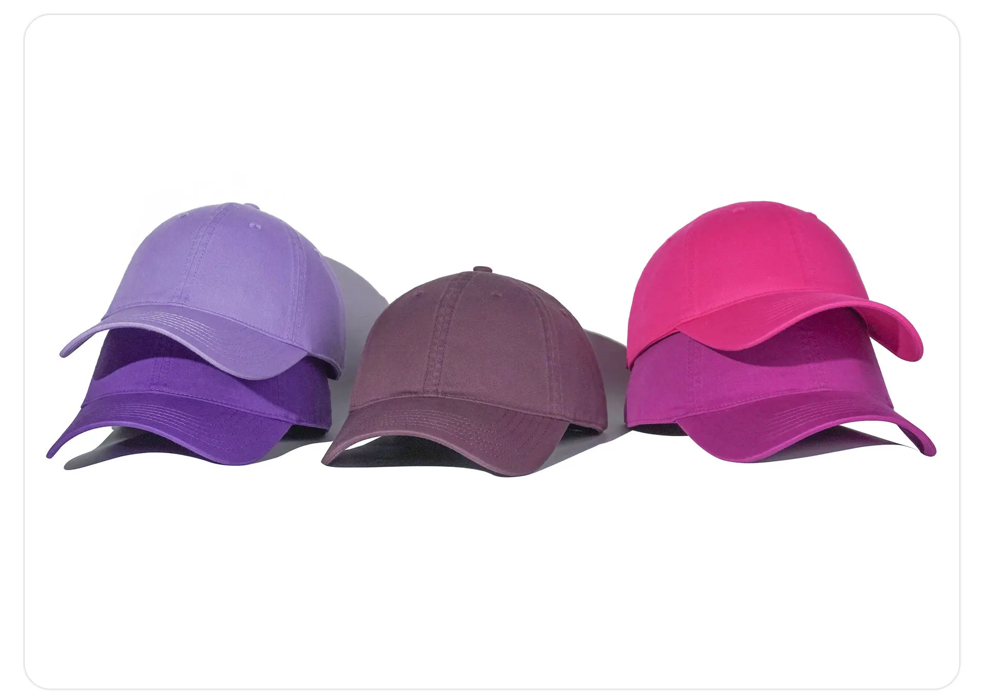 

Orange Purple Red Pink Unisex Summer Sun Protection Soft Top Breathable Cotton Baseball Cap Light Weight Outdoor Sports Caps