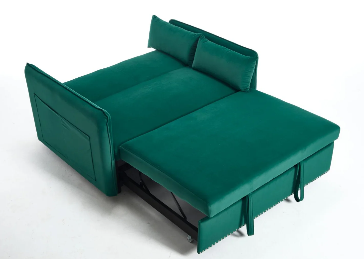 أريكة سرير فوتون قابلة للتحويل 5 في 1 مع مسند ظهر وجيب جانبي لغرفة المعيشة وغرفة المعيشة #6