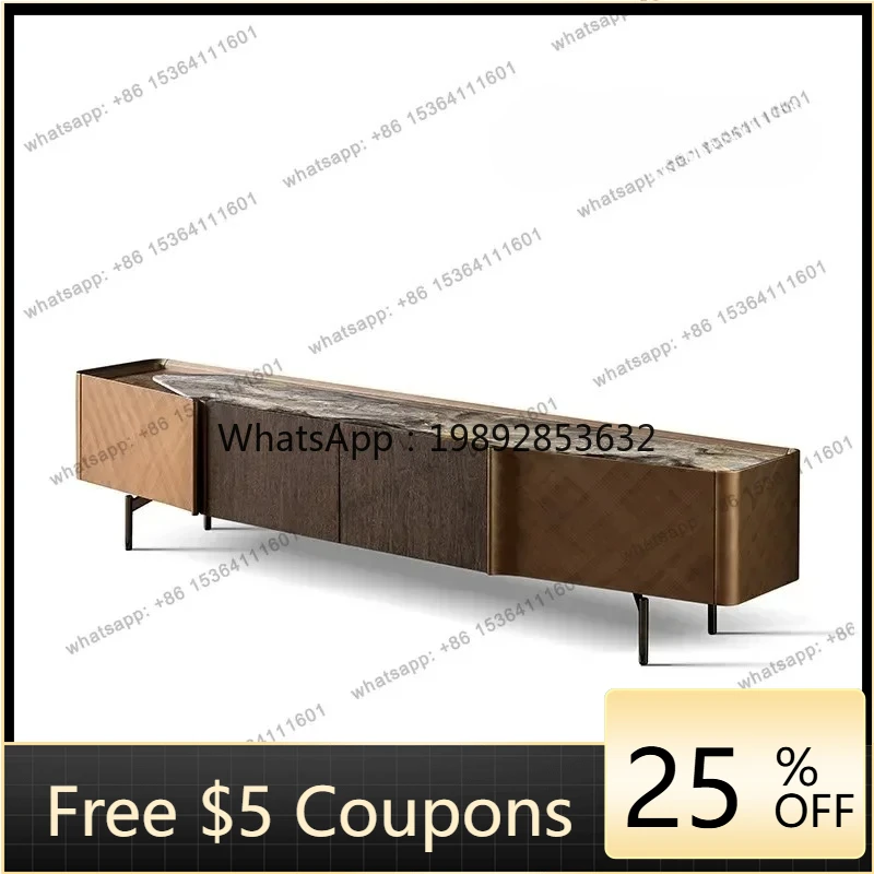 

W2 Italian Light Luxury TV Cabinet Living Room High-end Villa Luxury Post-modern Minimalist Audio And Video