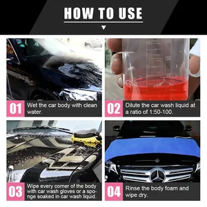 Autowasch Shampoo für Details im Freien, Superschaum, Malen -Autoprodukte, Autozubehör, Reinigungsmaterialien, 500 ml 10 Hauptverkaufshampoozeira für Auto - №1