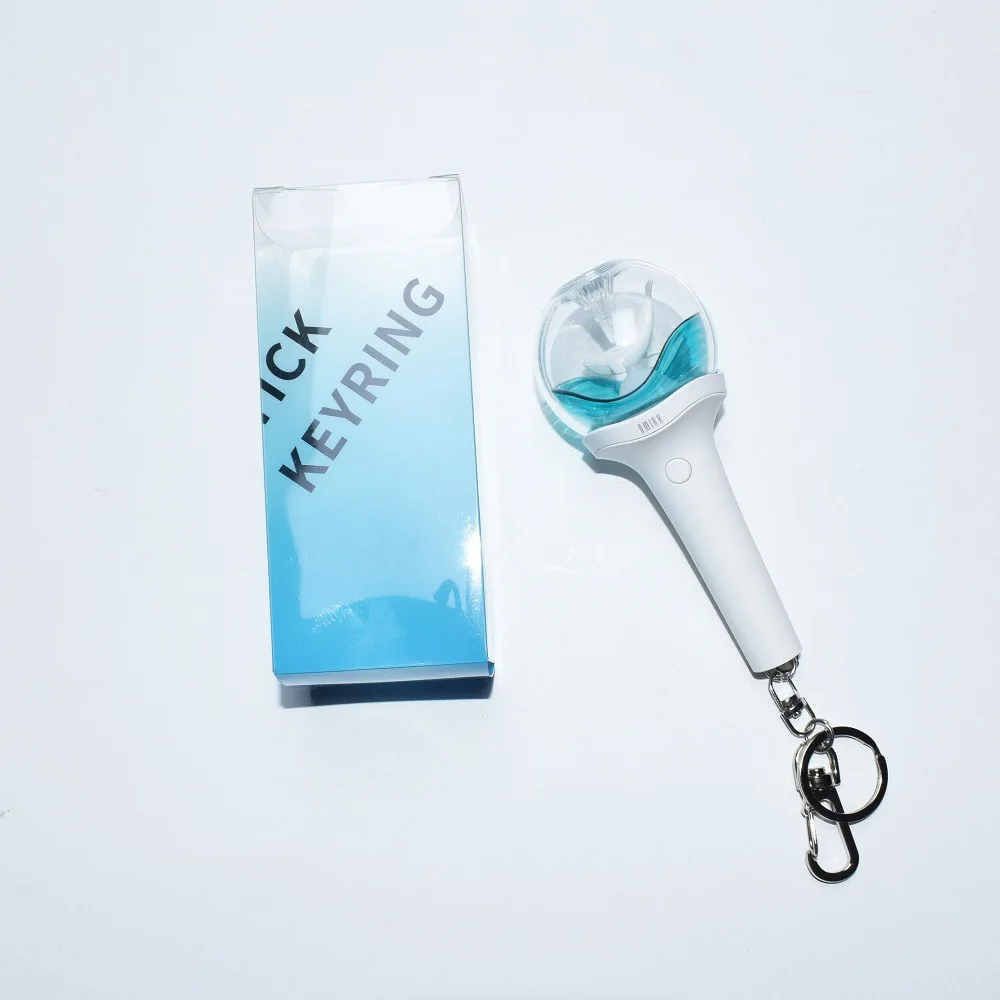 KPOP NMIXX Mini Lightstick Keychain HAEWON KYUJIN JIWOO Peripheral Pendant Bag Keyring Accessories Fans Collection Gifts