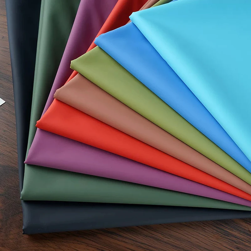 High Stretch Matte Lambskin PU Faux Leather Fabric Smooth Fog Velvet Touch for Clothing DIY by Half Meter