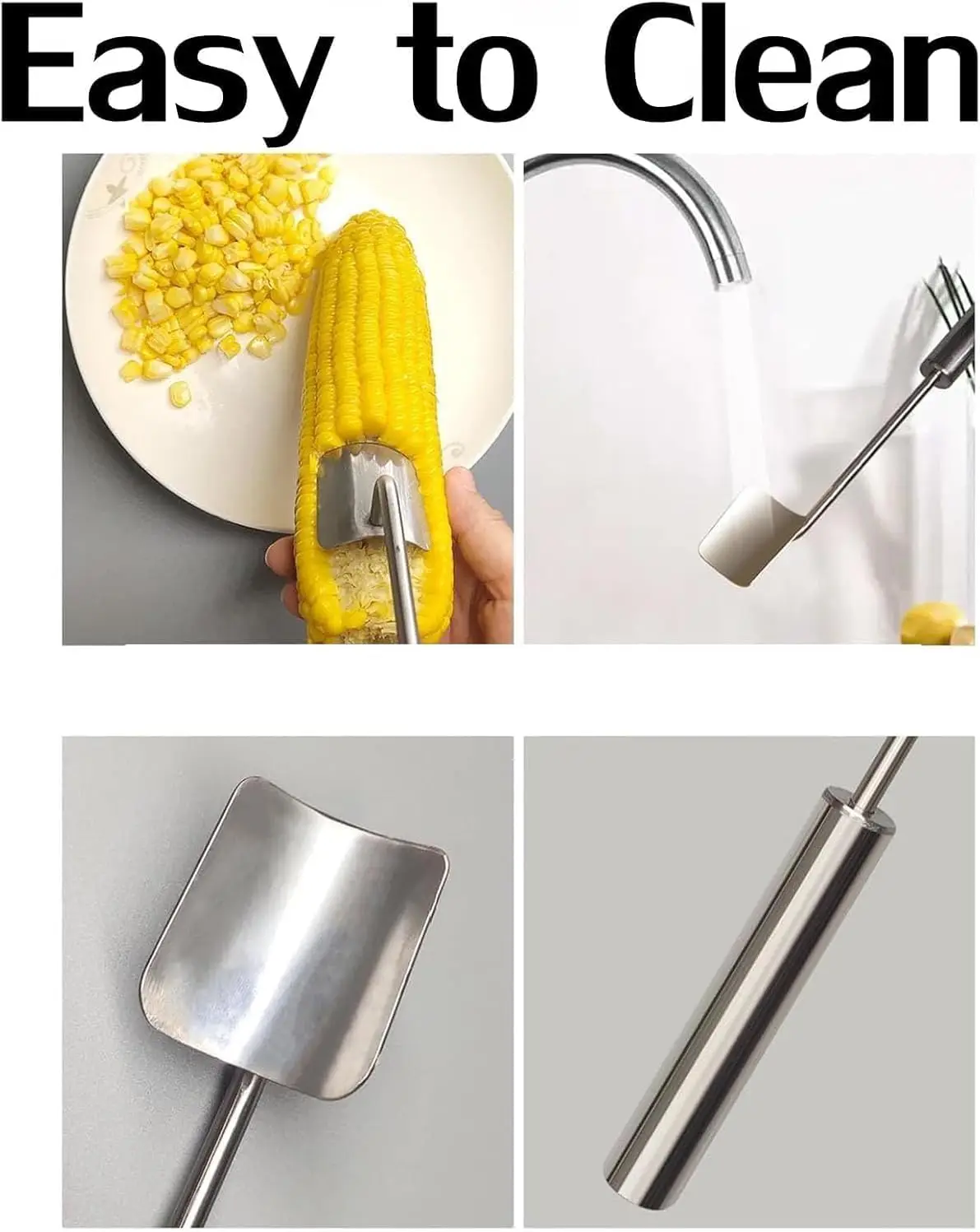 Stainless steel manual corn planer, corn peeling and threshing separation toolkitchen thresher, vegetable cutting machine