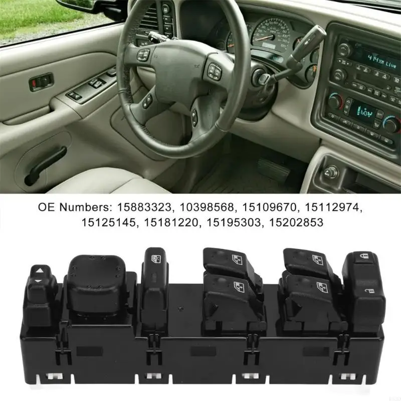 

R53D Power Electric Window Switch for 1500 15883323 10398568 15109670 15112974 Replacement Power Window Switch