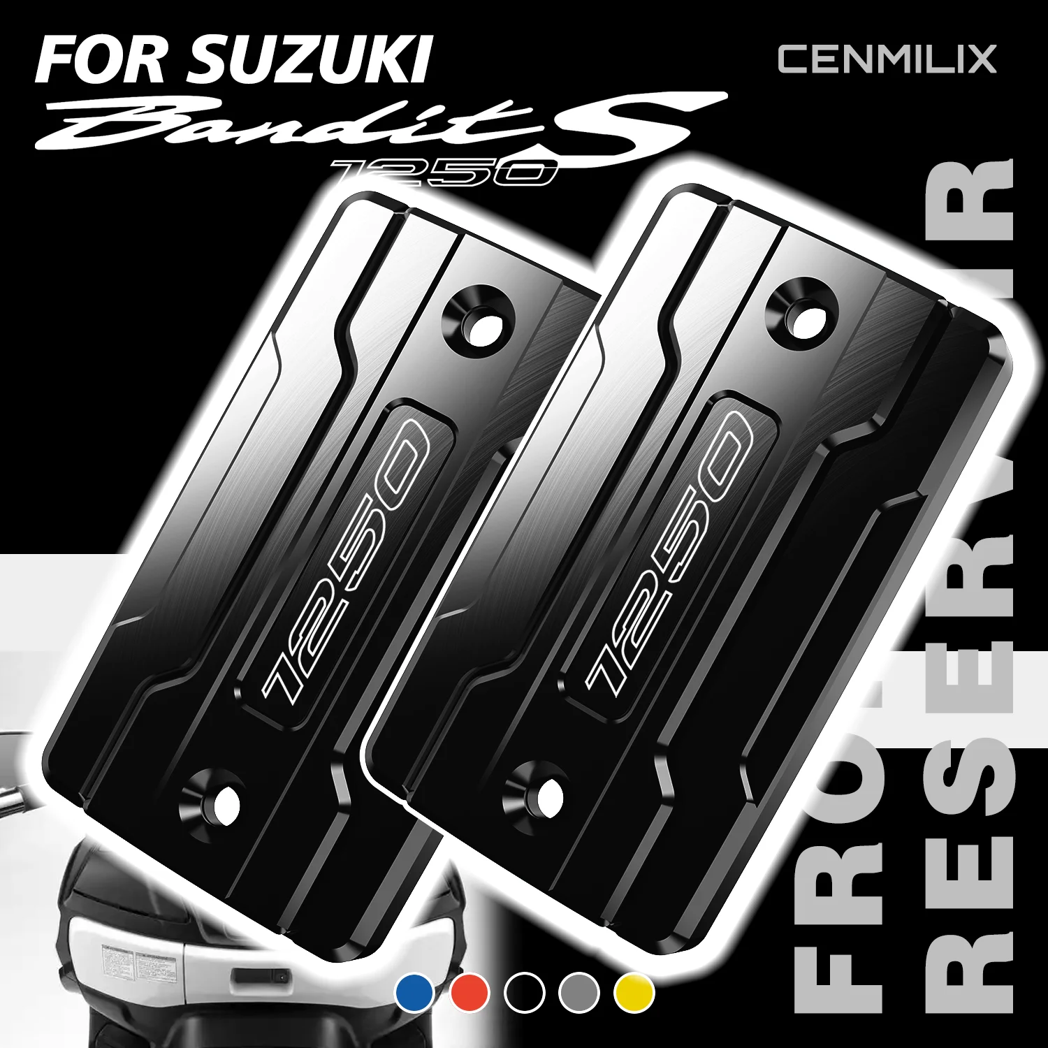 

Аксессуары для SUZUKI Bandit 1250 1250S GSF 1250, передняя крышка бачка тормозной жидкости мотоцикла, крышка маслозаливной горловины, защита с ЧПУ