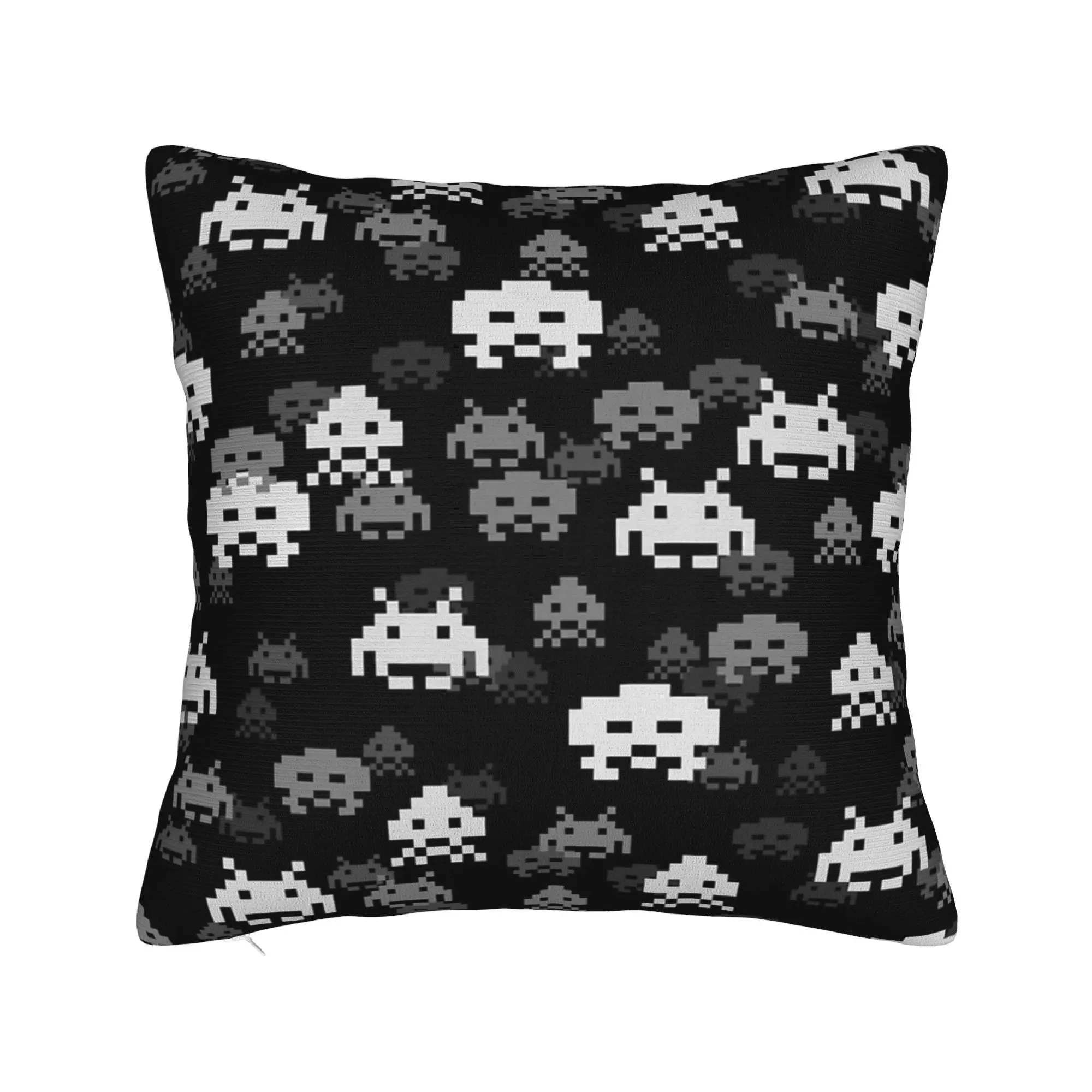 Space Invaders Pillowcase Printing Polyester Cushion Cover Gift  Pillow Case Cover Home Zippered 18