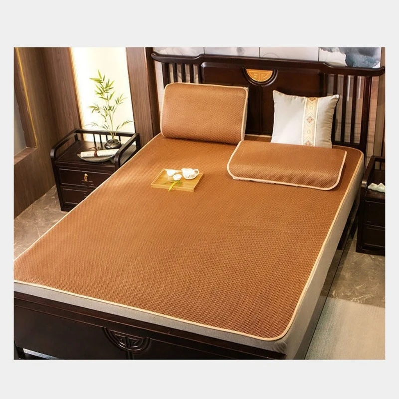 Sommer-Schlafunterlage fürs Bett mit strukturiertem Polyester und verstaubarer Form 3XUF – Detail 1
