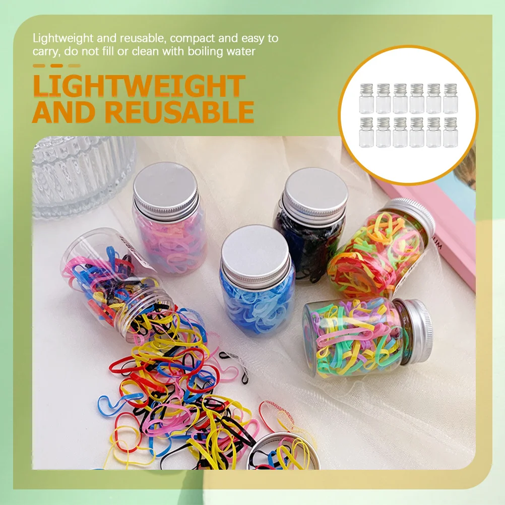 

12 Pcs Small Sample Bottles Chemical Reagent Glass for Mini Sealing Leakproof Container