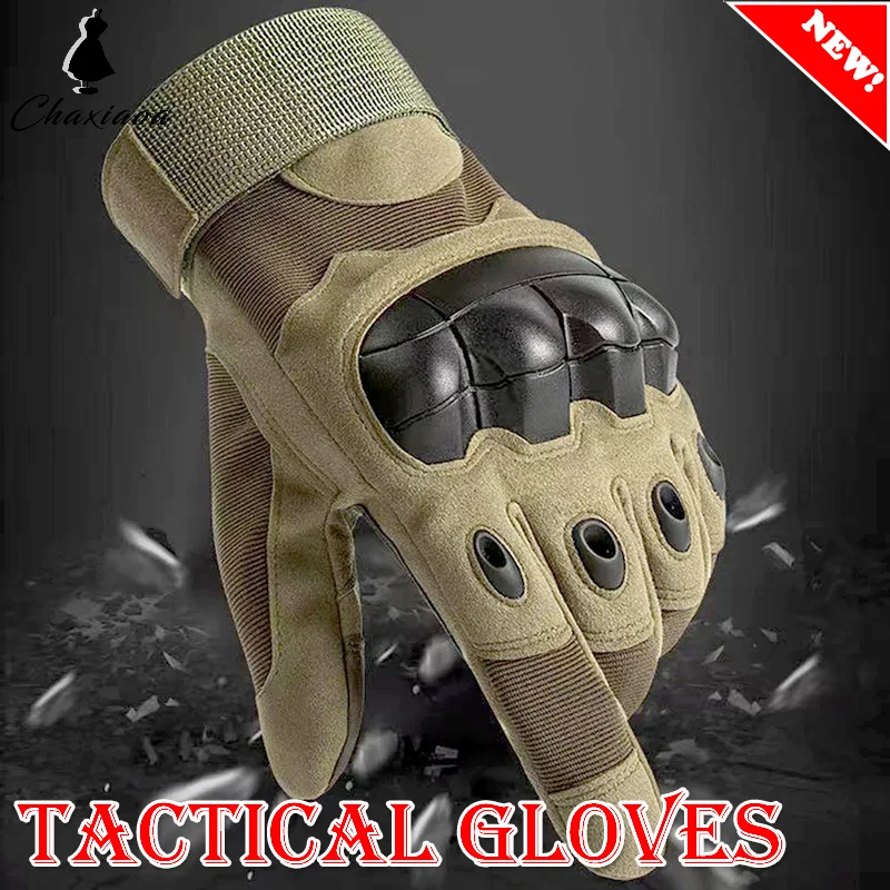 Tactical Hard Knuckle Full finger Gloves Motorcycle Camping Cycing Hiking Gloves Fitness Protection Hunting Gloves for Unisex