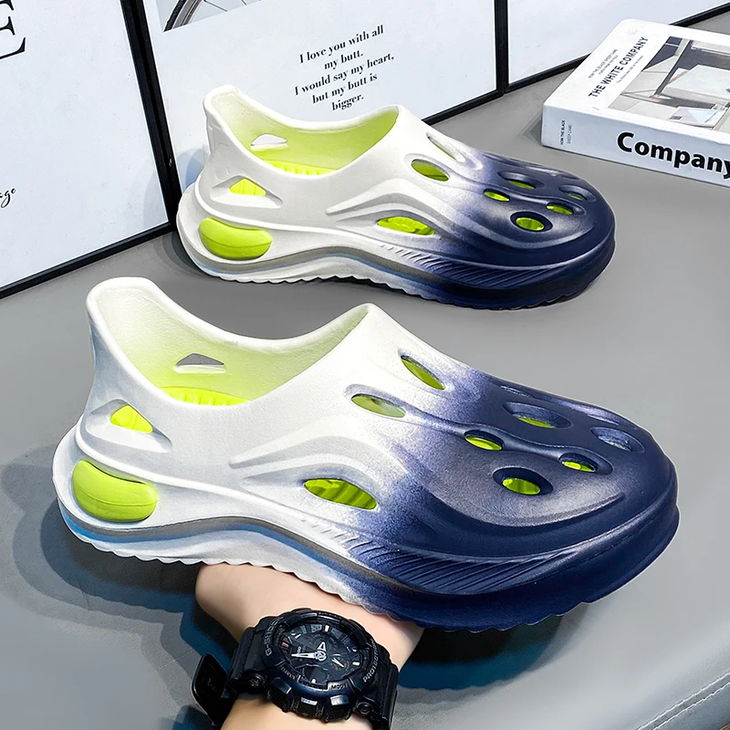 

2025i кокосовые тапочки yeezy, сандалии на толстой подошве с облаком, летние модные пляжные мужские тапочки с мягкой подошвой, женские сандалии, шлепанцы из ЭВА