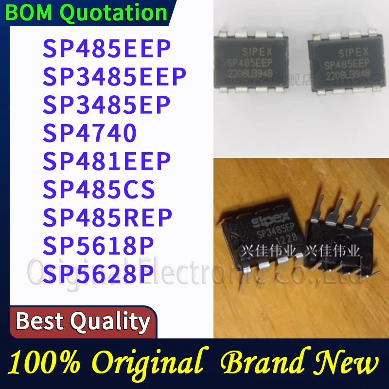 

5 шт./лот SP485EEP SP3485EEP SP3485EP SP4740 SP481EEP SP485CS SP485REP SP5618P SP5628P В наличии Оригинальные высококачественные компоненты