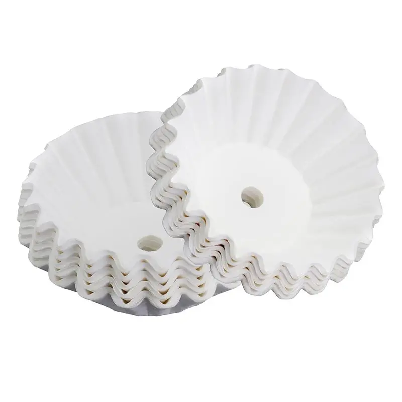 فلاتر قهوة بيضاء مثقوبة للاستعمال مرة واحدة (100 عبوة) لصانعة القهوة هاميلتون بيتش 45 كوب