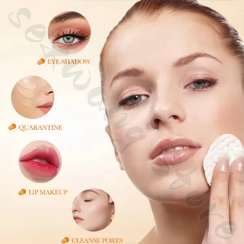 Desmaquillante doble vc refrescante, no graso y suave limpieza profunda maquillaje pesado ojos, rostro y labios maquillaje 40g