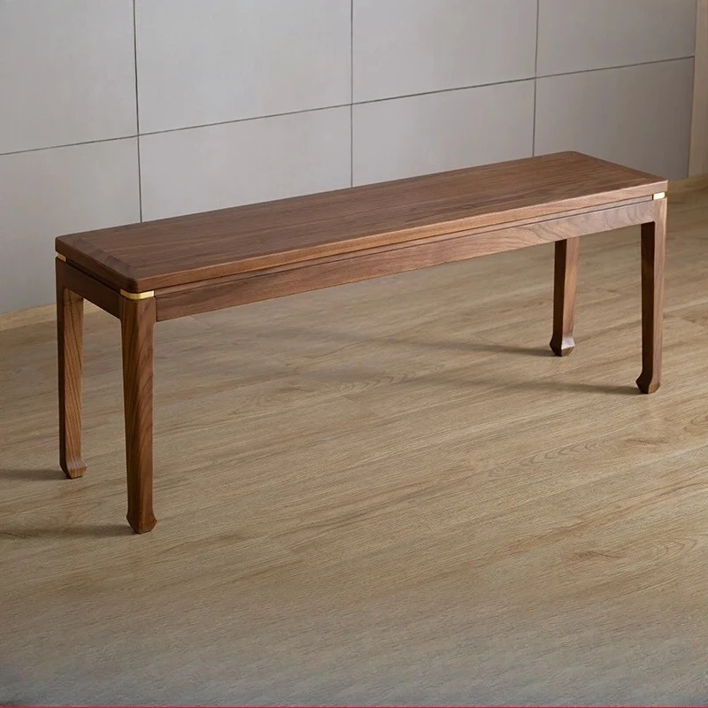 

North American black walnut solid wood bench bench new Chinese modern texture solid wood furniture
