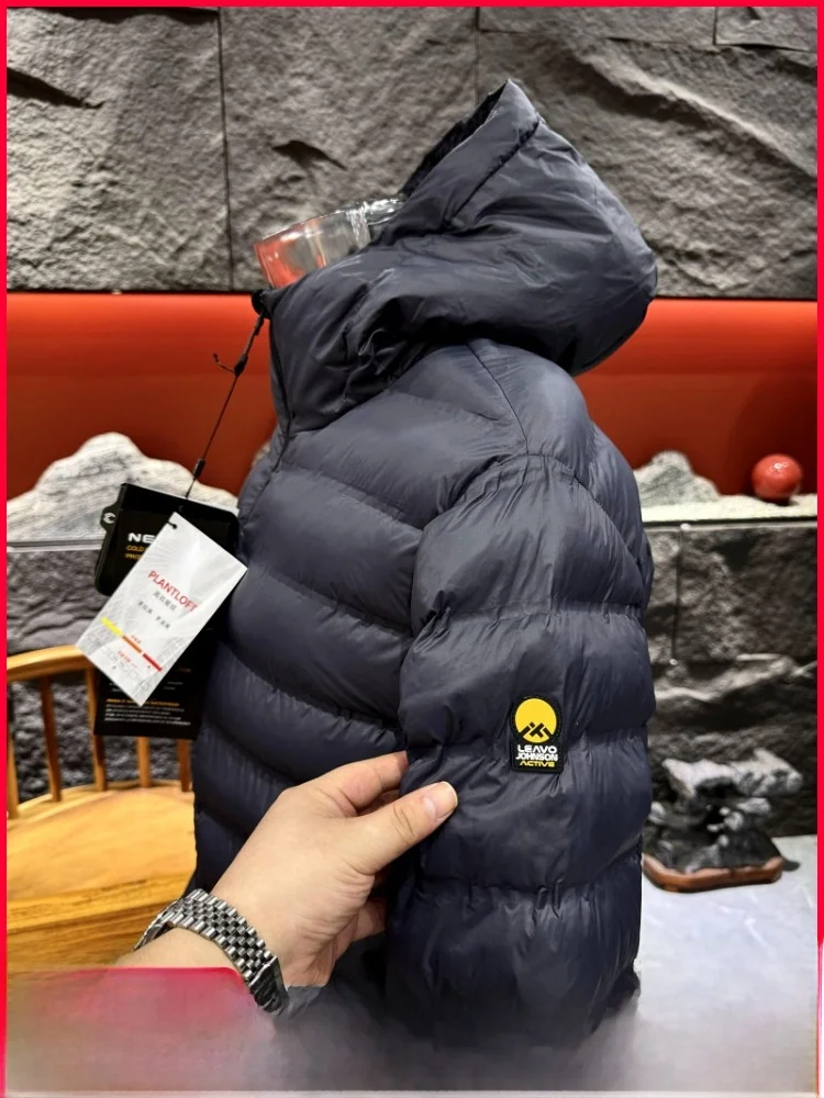

Italian High-End Outdoor Capsule Traveler Anti-Cold Clothing Sl Heat-sed Cotton Jaet with Hood Men's Winter Coat