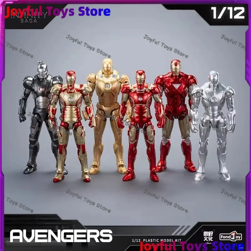 Véritable Fondjoy The Infinity Saga Avengers Iron Man 3ème modèle boîte aveugle Figure 1/12 figurine mobile à collectionner Fans cadeau