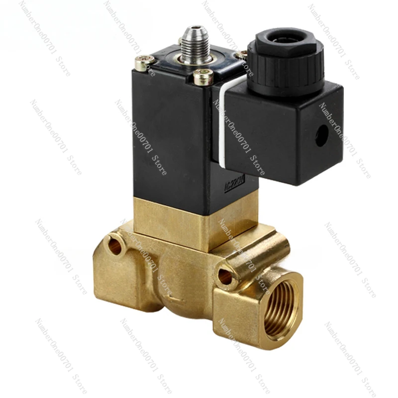 Two-Position Three Way Two-Position Four-Way Piston Brass Solenoid Valve Air Compressor, Screw Machine Unloading Solenoid Valve