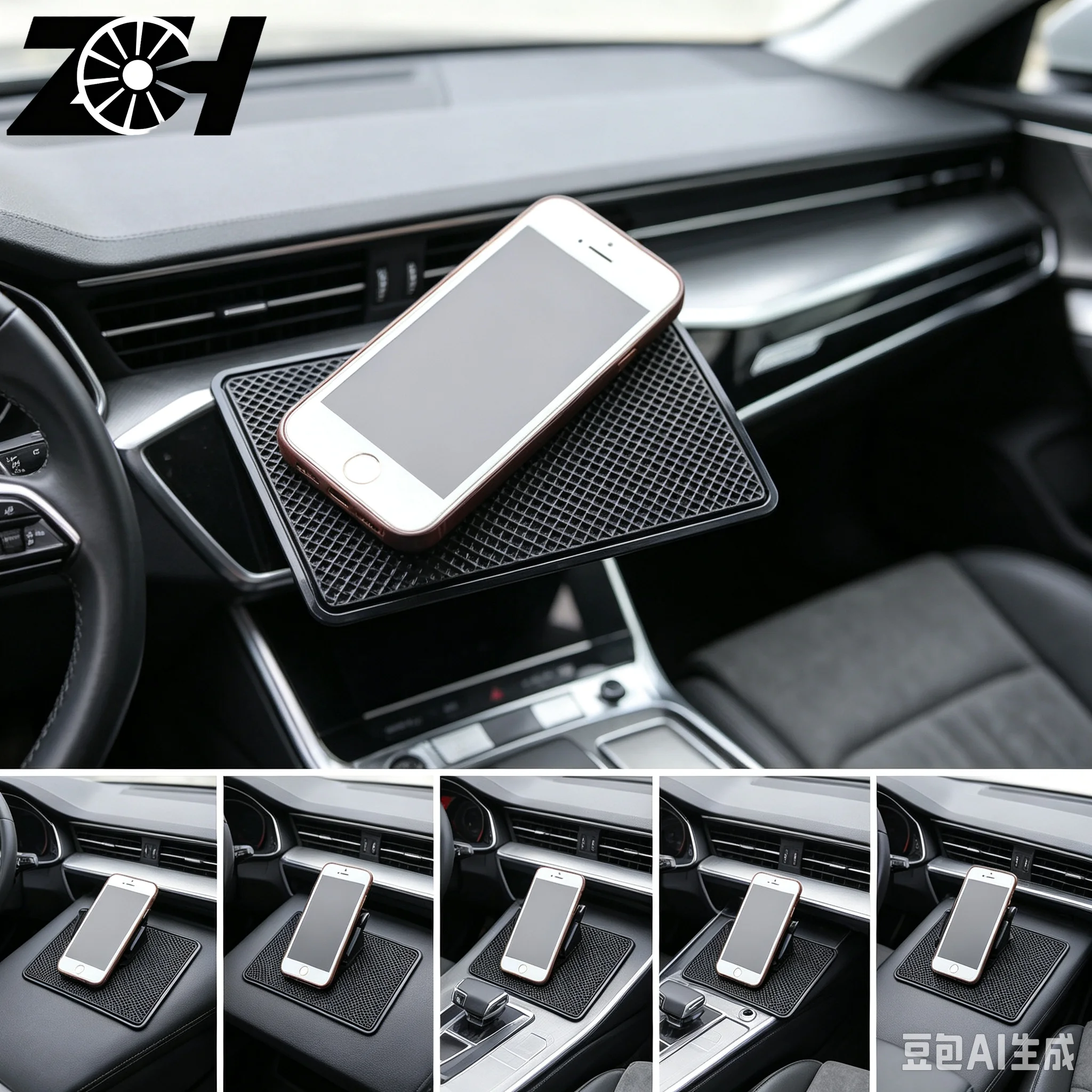 Car Interior Silicone Anti-Slip Dashboard Sticky Pad Non Slip Mat For Phone Coin Sunglass Holder Accessories