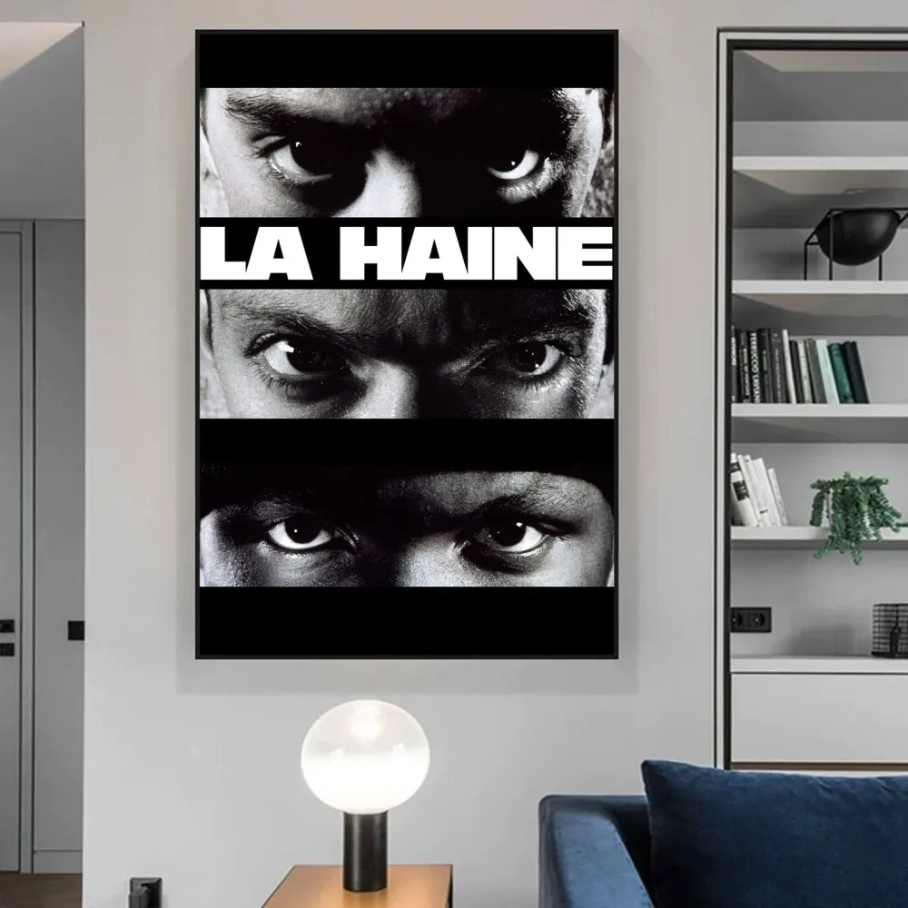 1995 La Haine Retro Movie Poster Self-adhesive Art Poster Retro Kraft Paper Sticker DIY Room Cafe Vintage Decorative Painting