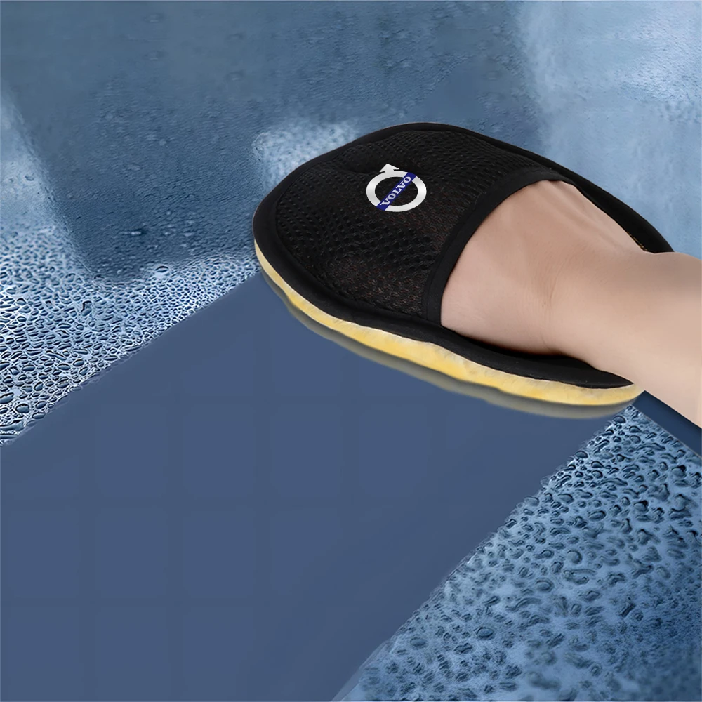 

Микрофибровые перчатки для мойки автомобилей, мягкие, утолщенные, из плюшевой шерсти, аксессуары для чистки транспортных средств, для Volvo Rdesign AWD C30 C70 S40 S60 S70