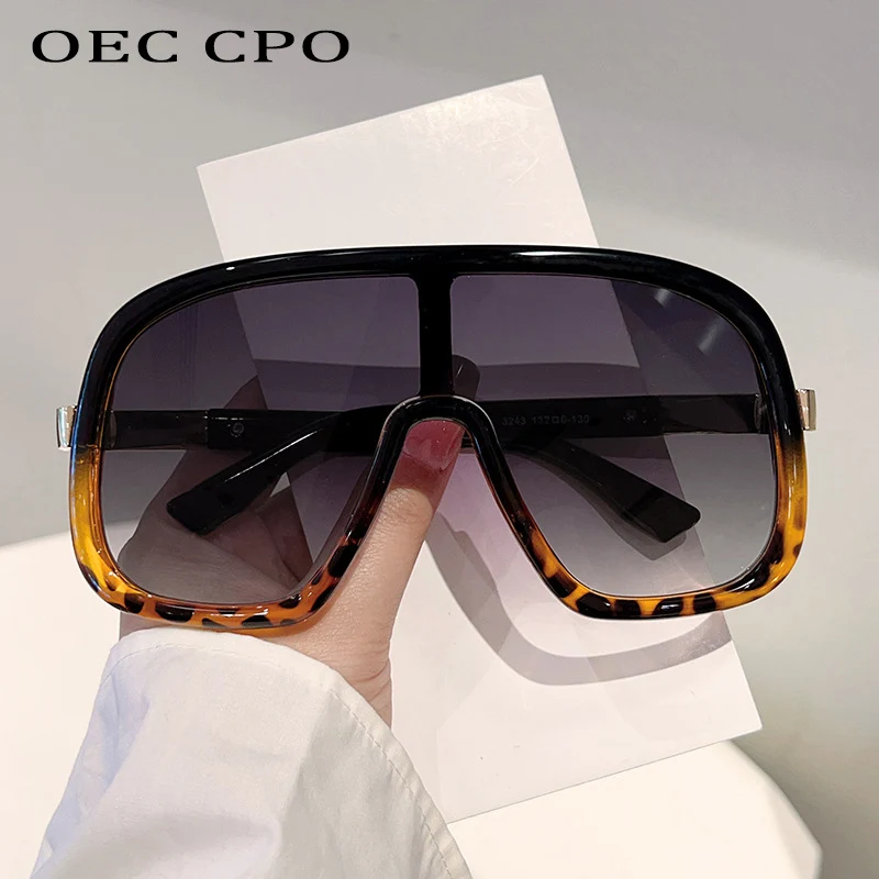 Oversized One-Piece Sunglasses for Women and Men - UV400