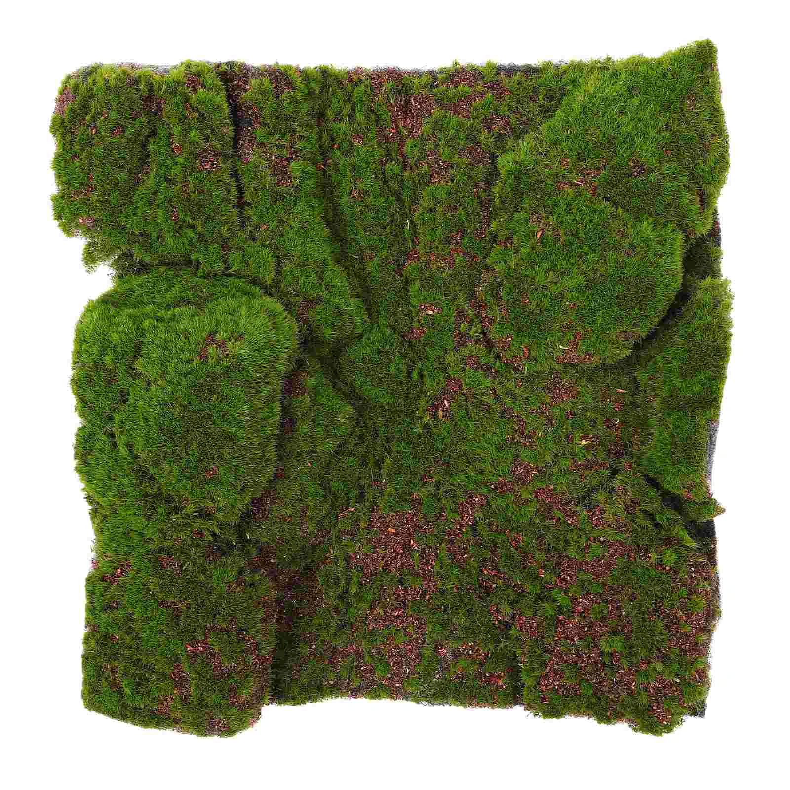 Tapis artificiel de gazon de mousse simulé, fausse Simulation, décor d'aménagement paysager vert, décoration de jardin