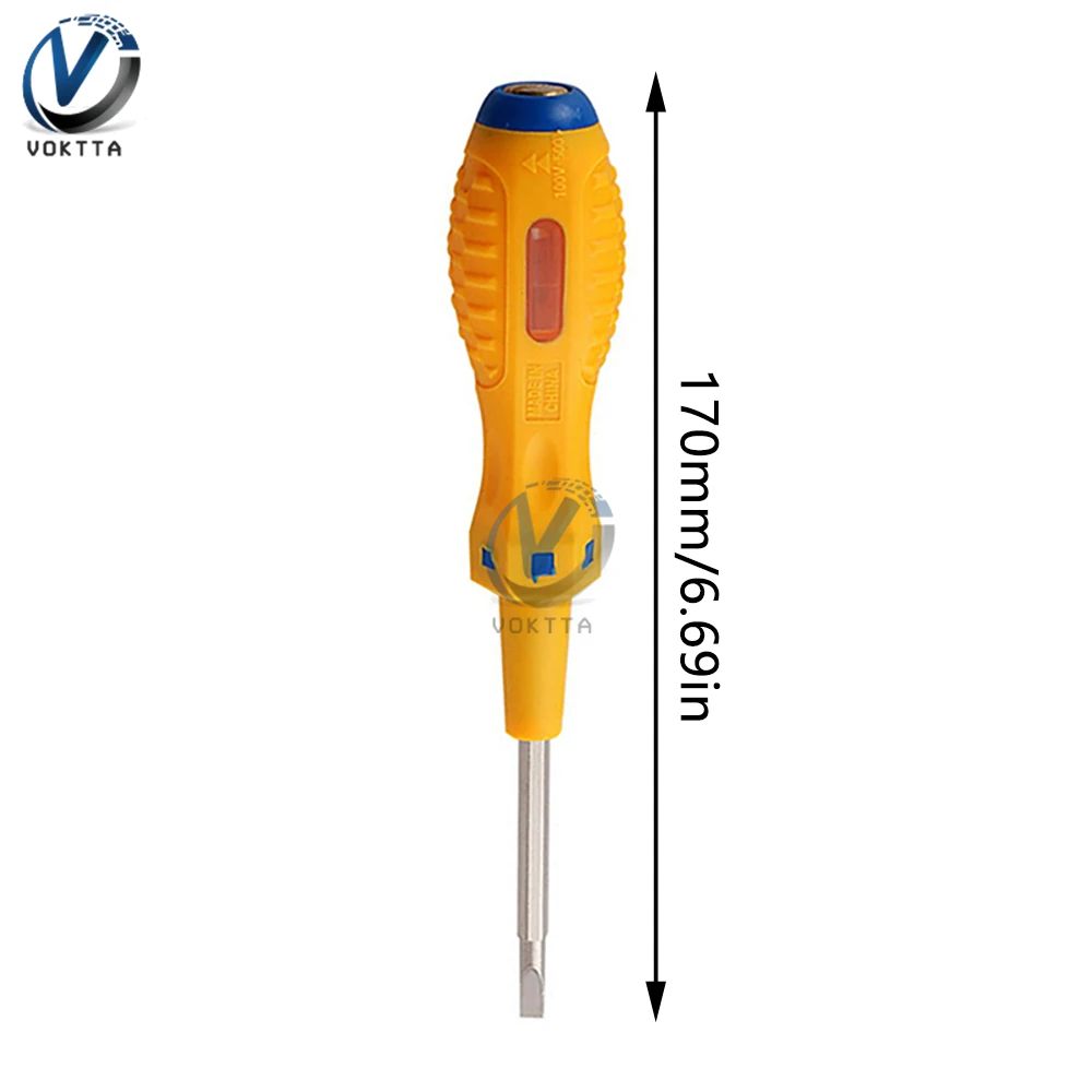 AC DC Electric Voltage Tester Pen 100-500V Screwdriver Induction Test Pencil Voltmeter Power Detector Circuit Test Pen Tools