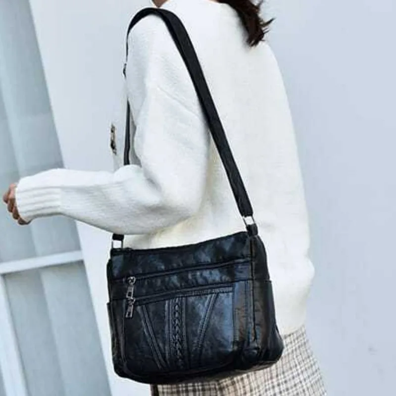 

Women 2023 New Fashion Pu Soft Leather Mother Wrap Shoulder Bag Crossbody Tote Bag