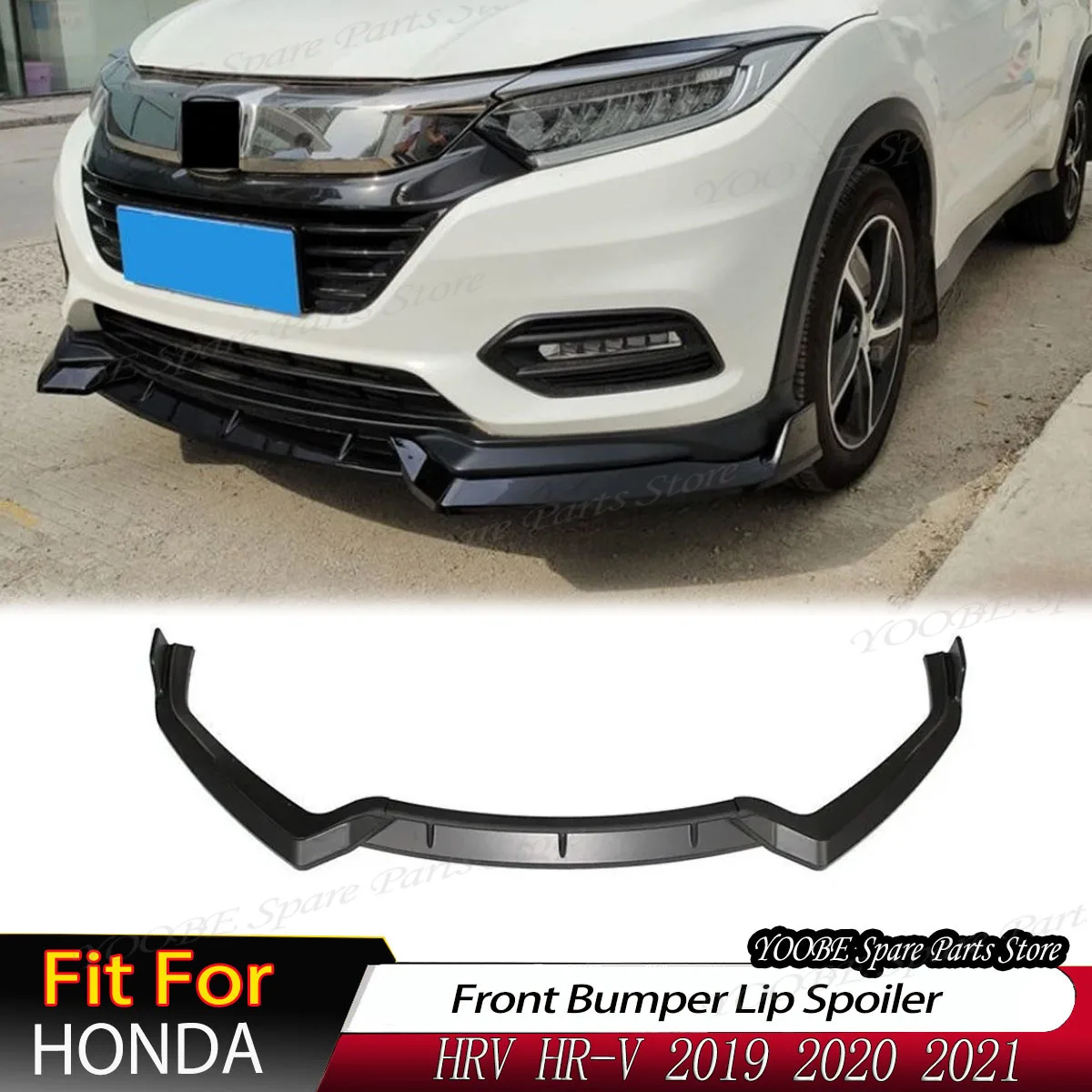 

Автомобильный передний бампер, спойлер для HONDA HRV HR-V 2019 2020 2021, сплиттер для подбородка, лопатка, фартуки, автозапчасти, комплект кузова, тюнинг