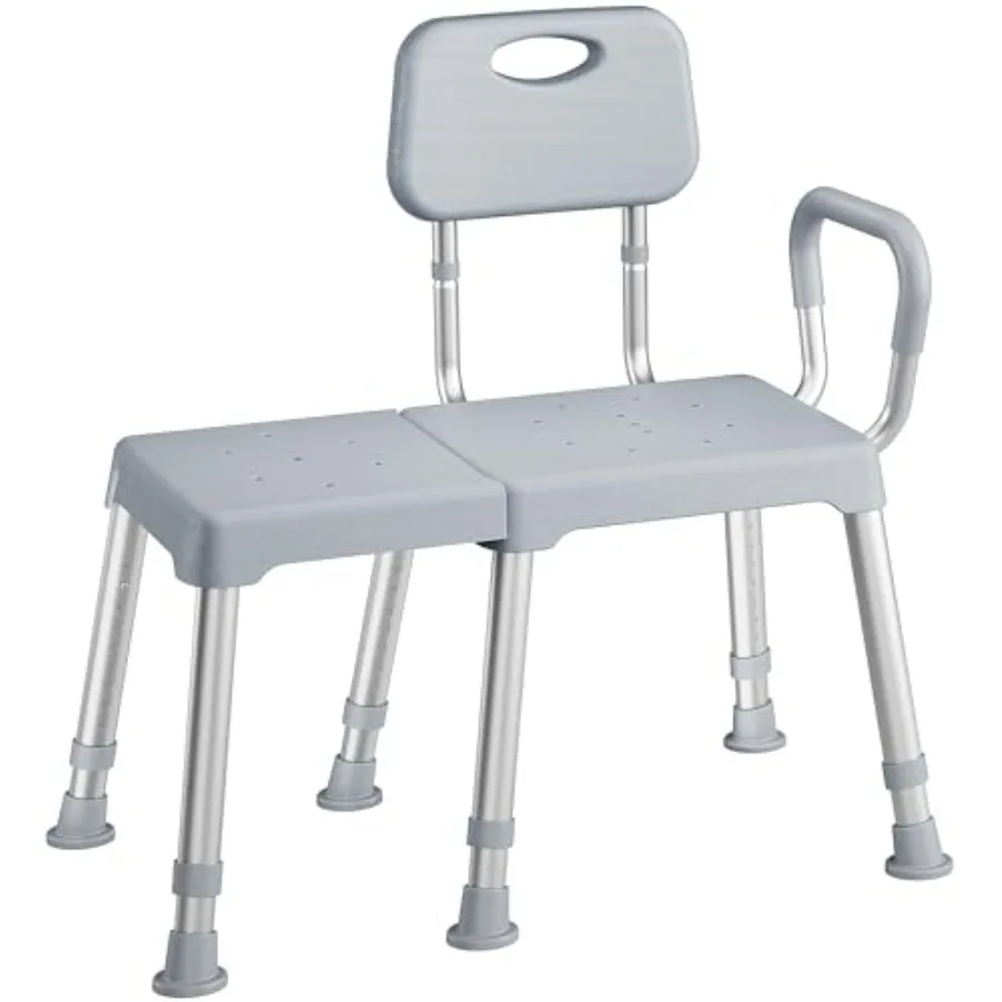 

Скамья-подлокотник HOMLAND для ванны, усиленная скамья для душа с регулируемой спинкой, шесть противоскользящих ножек, регулировка высоты
