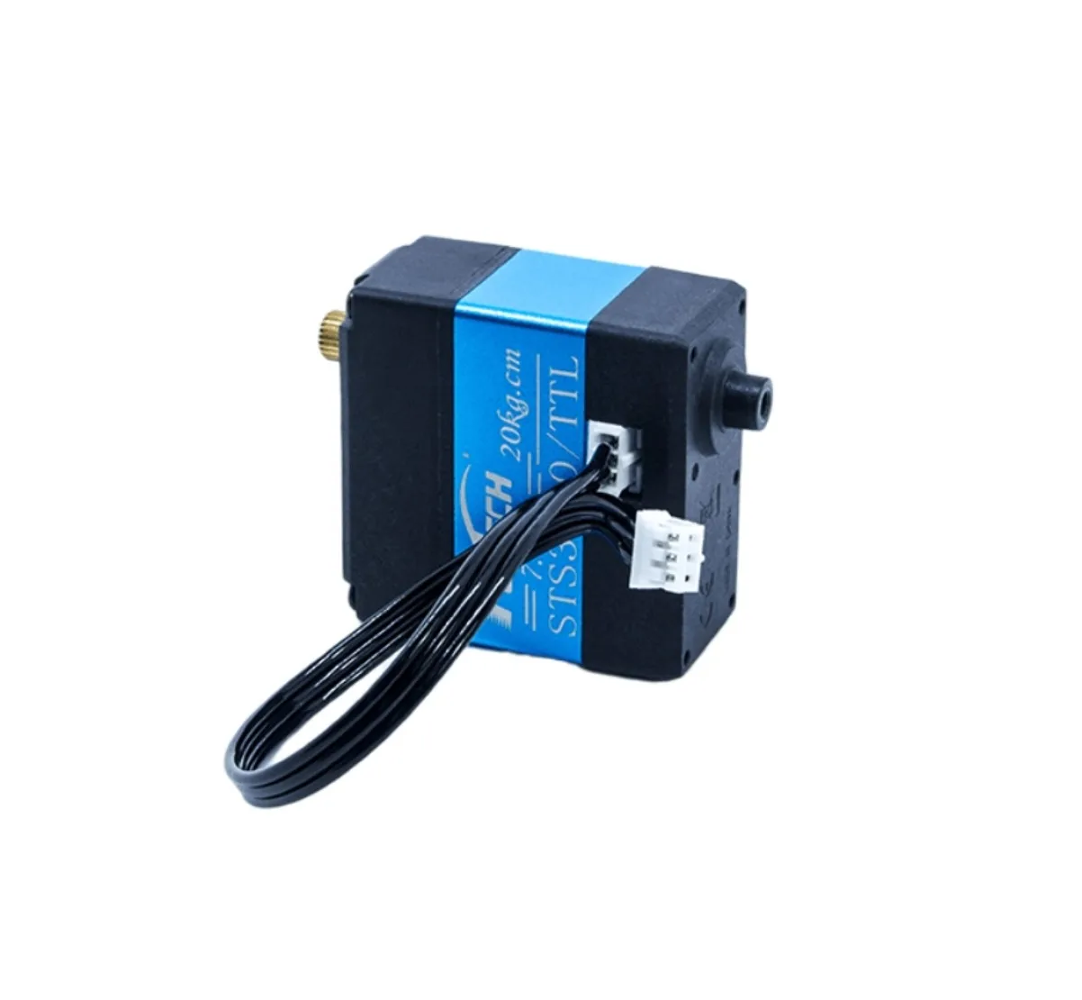 FEETECH Servo 8.4V 24.3KG TTL Paket Digital Motor Tanpa Sikat 360 Derajat STS20 untuk Model Robot Mainan